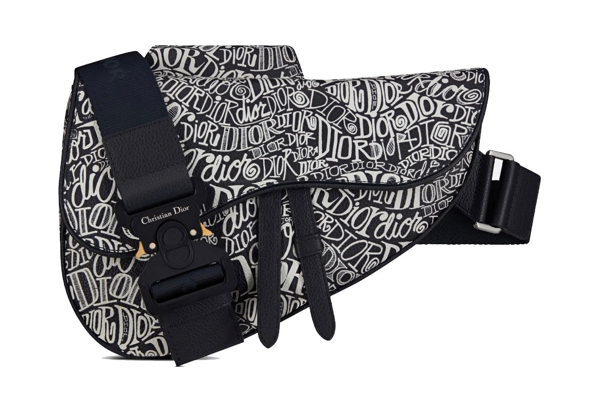 Dior And Shawn Saddle Bag
Motif Navy Blue