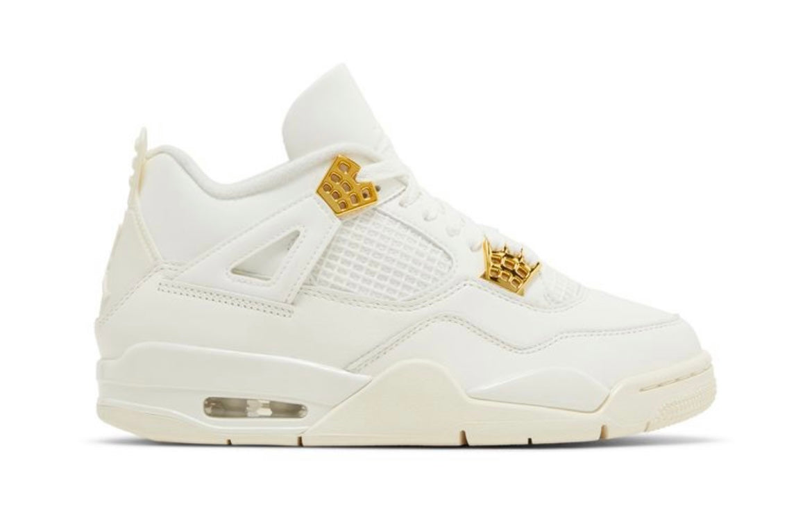 Wmns Air Jordan 4 Retro 'Metallic
Gold'