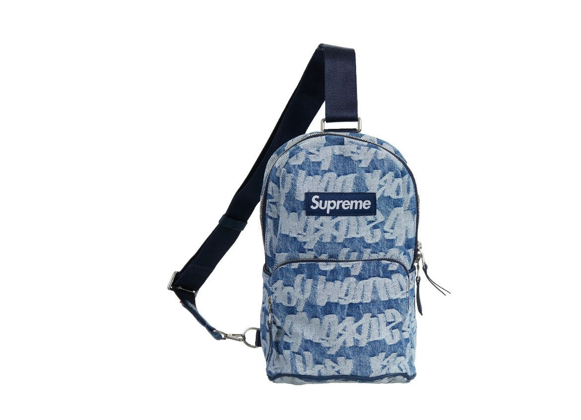 Supreme Fat Tip Jacquard Denim
Sling Bag