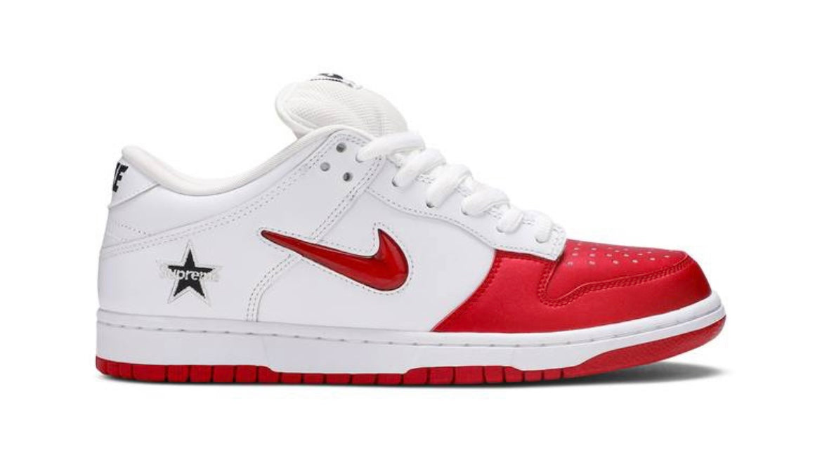 Supreme × Dunk SB Low 'Varsity Red’