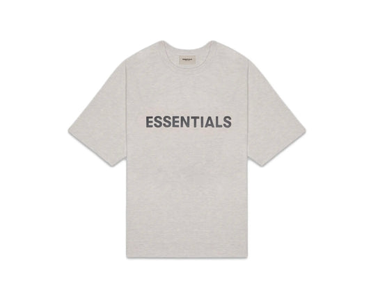 Essentials Heather Oatmeal Boxy Tee