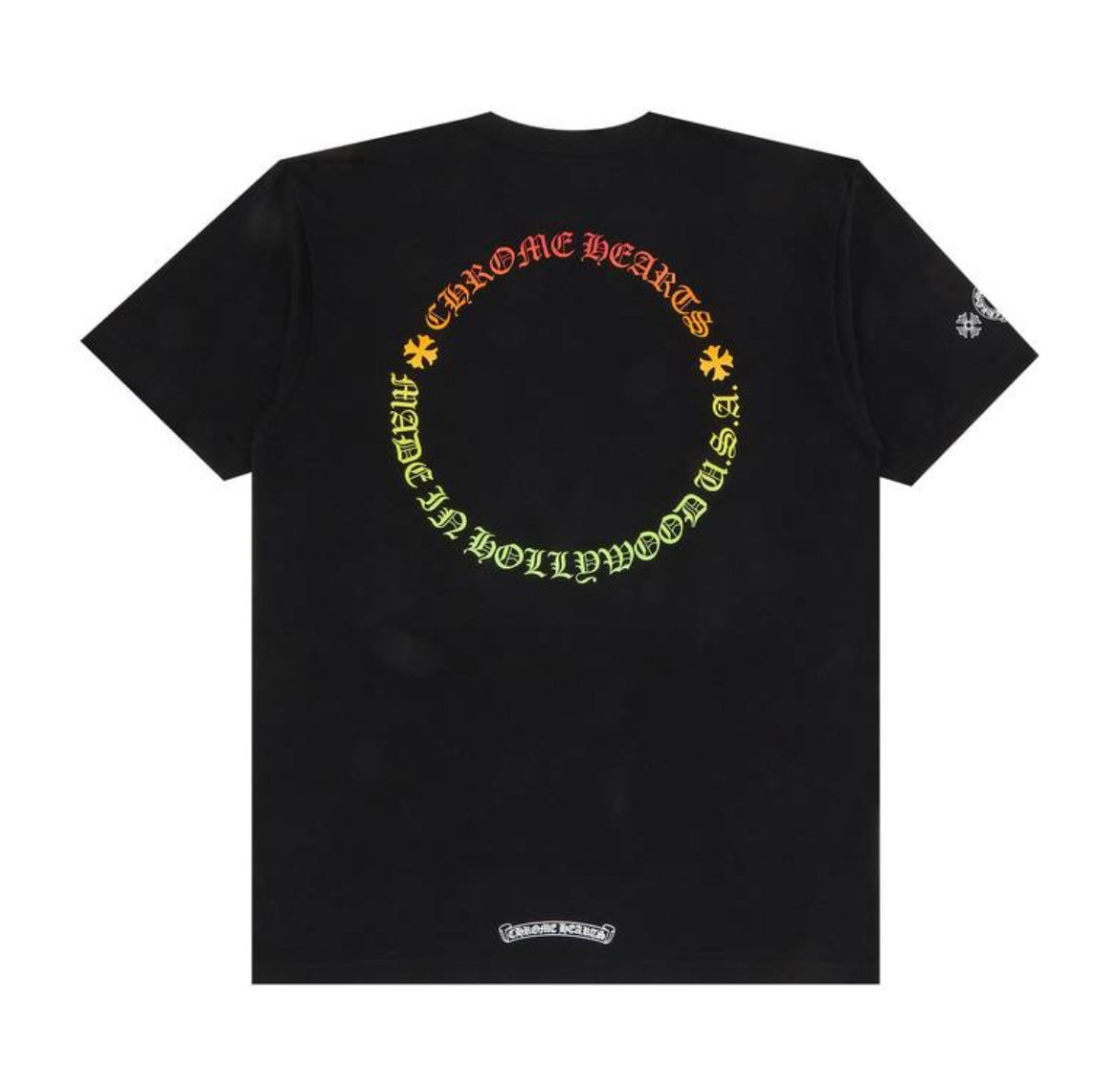 Chrome Hearts Gradient Logo T-
Shirt 'Black/Multicolor'