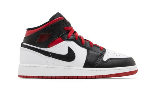 Air Jordan 1 Mid GS 'Gym Red
Black Toe'