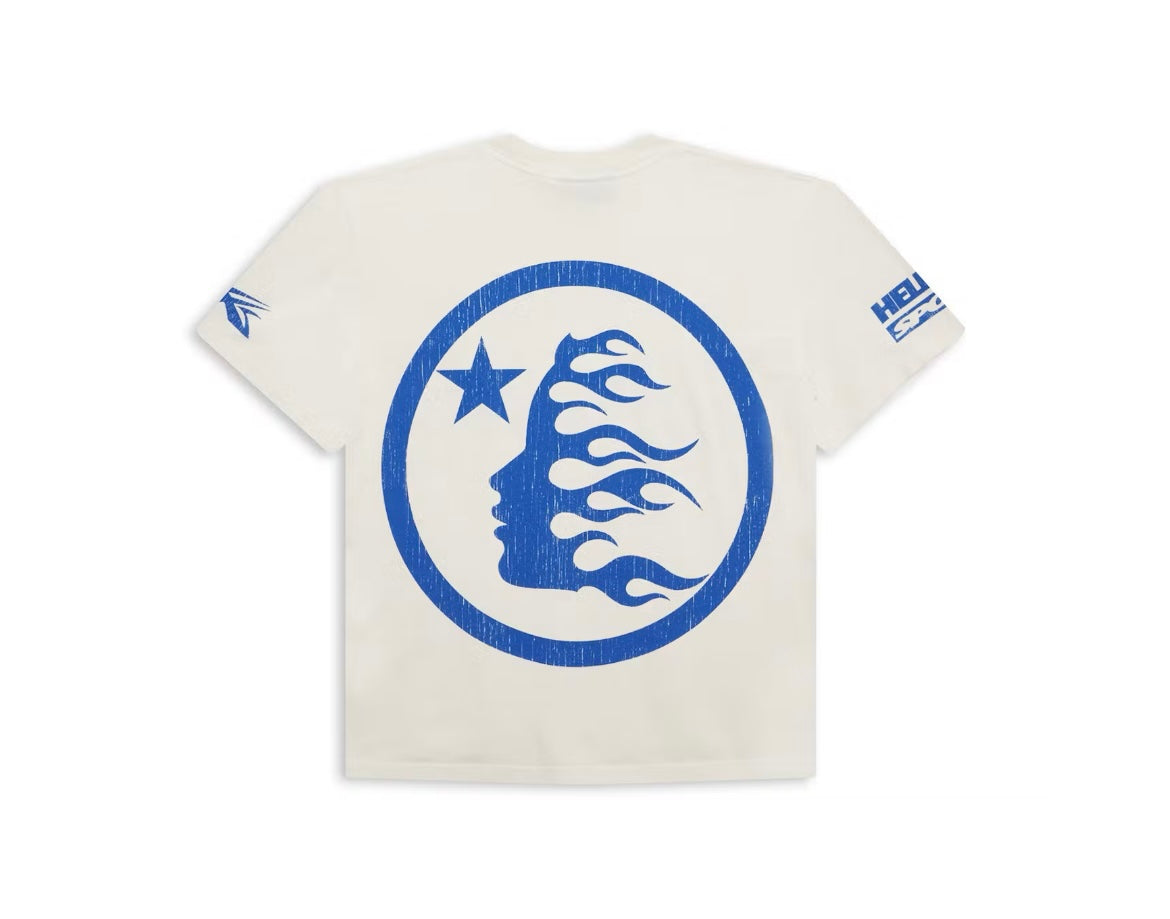 Hellstar Beat Us! T-shirt
White/Blue