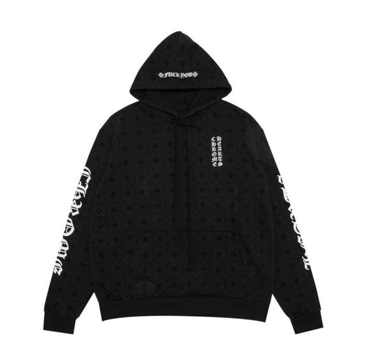 Chrome Hearts Monogram Vertical
Logo Hoodie 'Black'