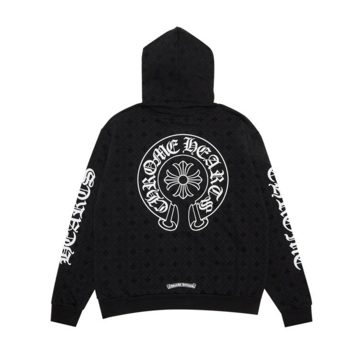 Chrome Hearts Monogram Vertical
Logo Hoodie 'Black'