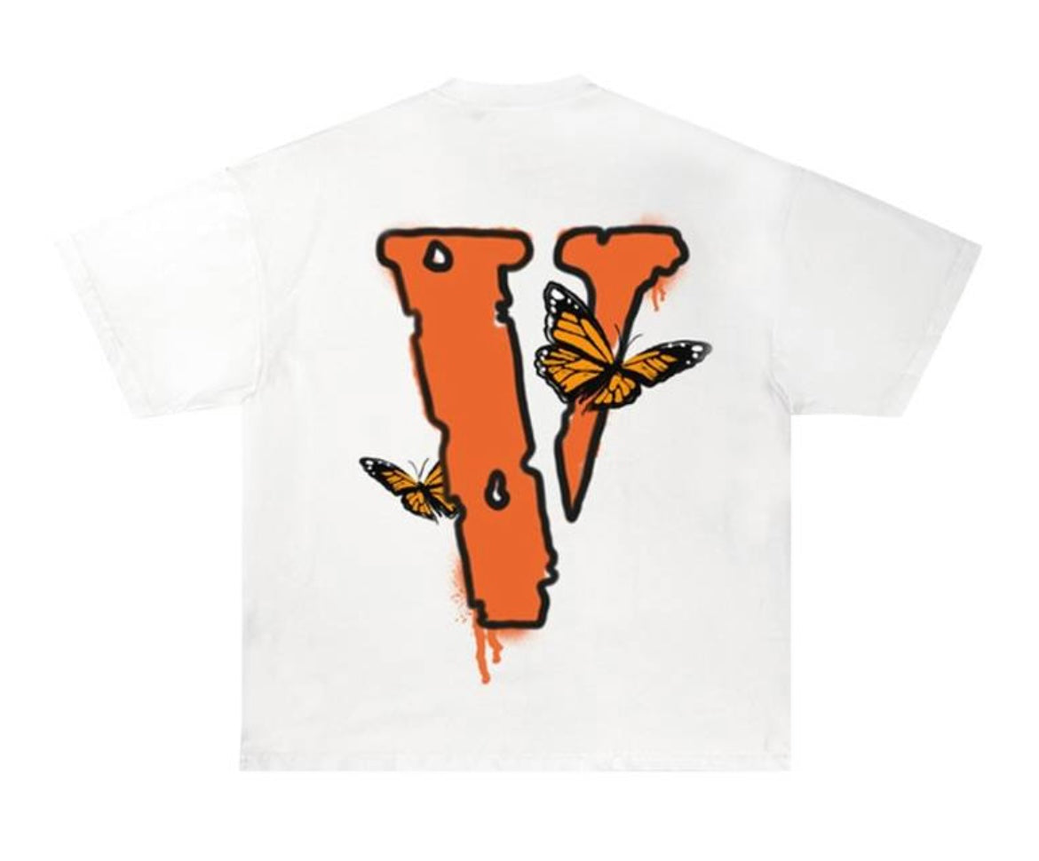 Vlone × Juice WRLD Butterfly Tee
'White'